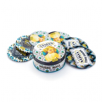 Round Tinplate Cork Coasters Set