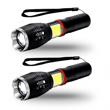 Zoomable LED Tactical Flashlight with COB