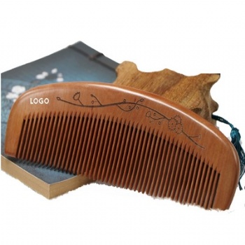 Premium Anti-Static Peach Wood Hair Comb