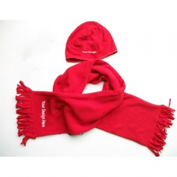 Fleece Scarf and Hat Set