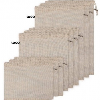 9 PC Organic Cotton Mesh Bag