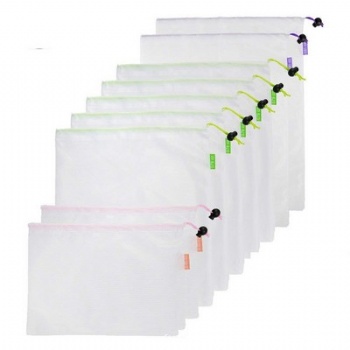 9 PC Reusable Mesh Produce Bags