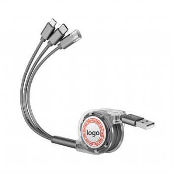 3 in 1 Retractable USB Charging Cable