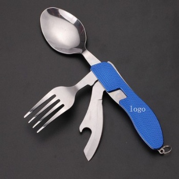 Camping Tableware Folding Fork Spoon Combination