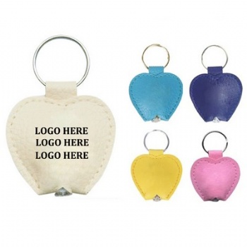 Simple Leather Keychain Flashlight