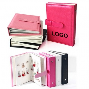 Jewelry Organizer Portable Earring Holder Book