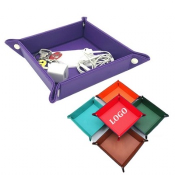 Desktop Leather Storage Organizer