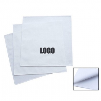 Solid White Cotton Hankies 11 4/5 inch