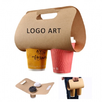 Disposable Handled Kraft Drink Carrier