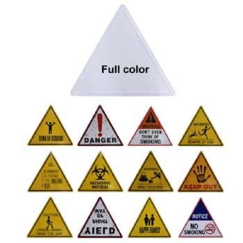 Triangle Metal Tin Sign Decoration