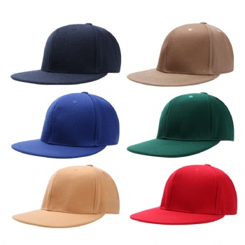 Six Panel Casual Flat Caps