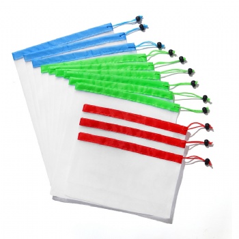 12 PC Reusable Mesh Produce Bags